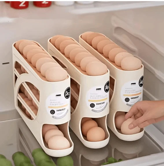 Rolling Egg Dispenser Rack